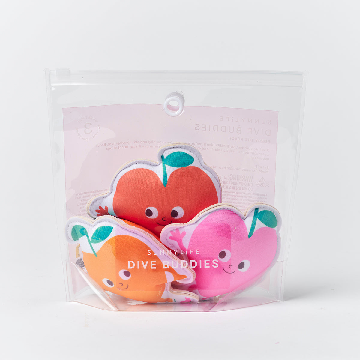 Dive Buddies Poppy the Peach Multi Set of 3