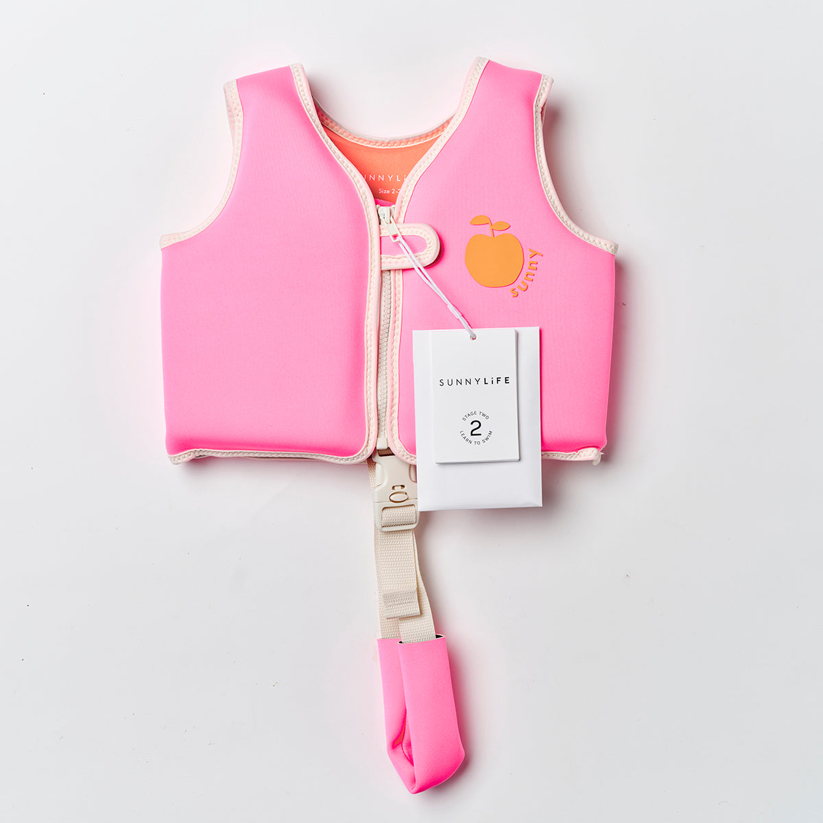 Float Vest 2-3 Poppy the Peach Neon Pink