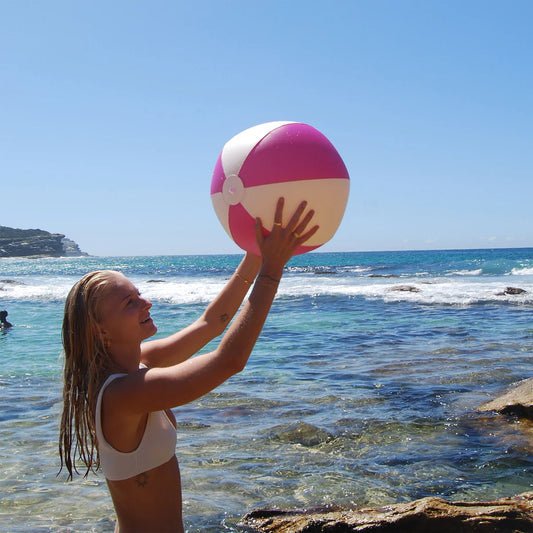 Inflatable Beach Ball Pool Party Magenta