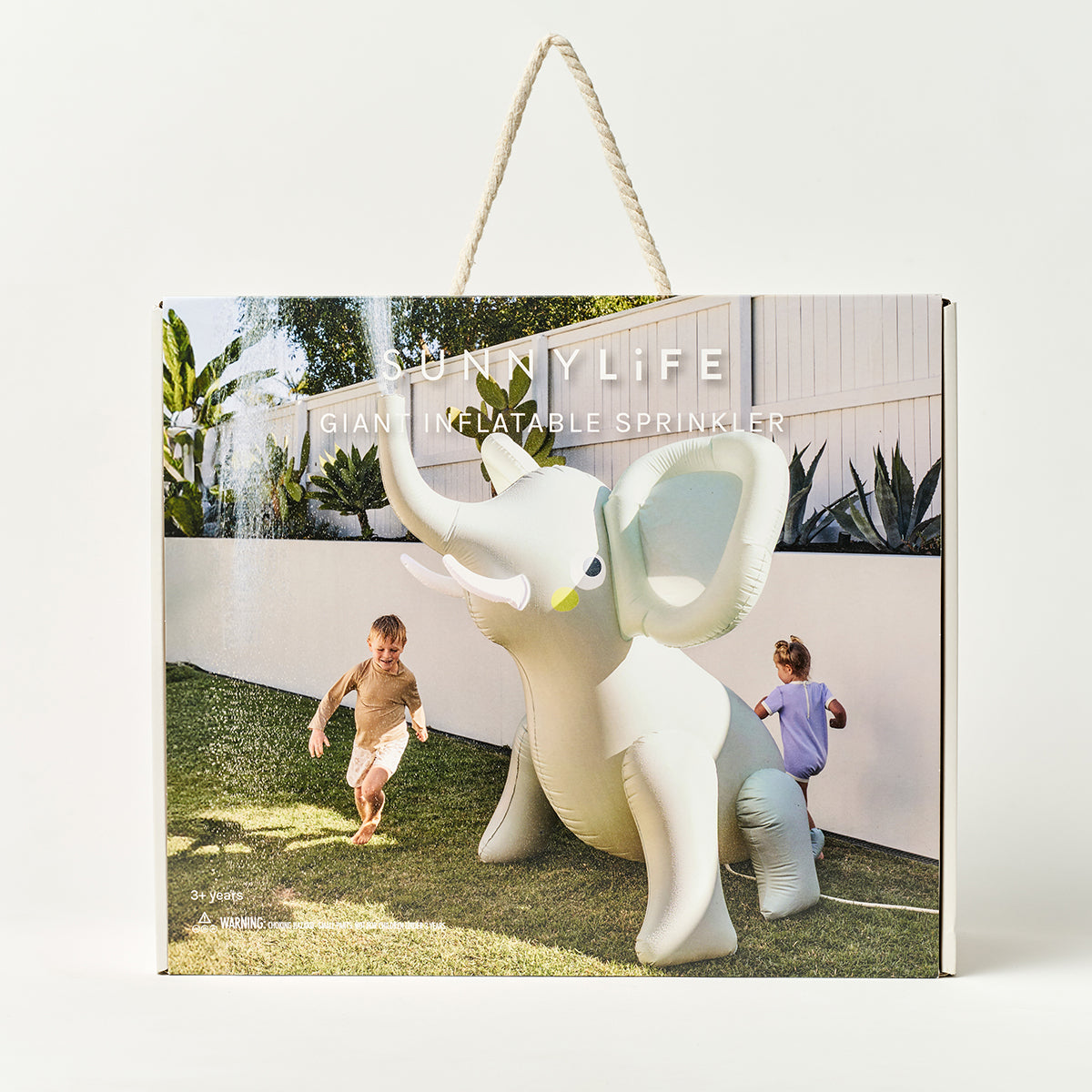Inflatable Giant Sprinkler Eli the Elephant Grey
