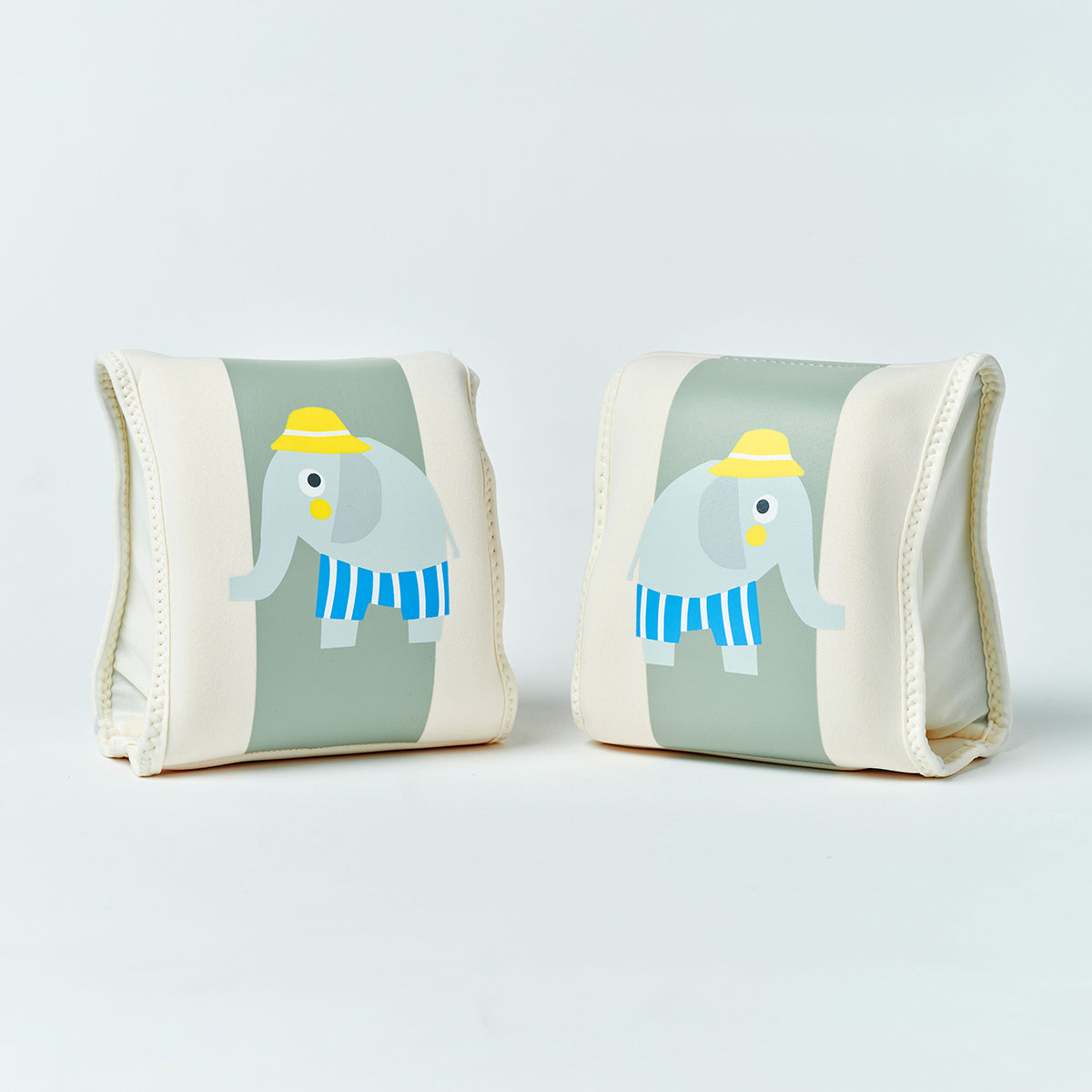 Kids Floaties Eli the Elephant Green Stripe
