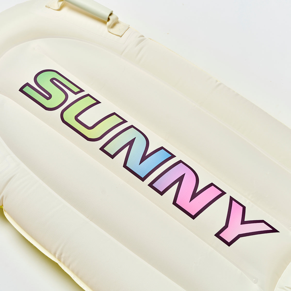 Kids Surf Mat Pool Party Cream and Charcoal