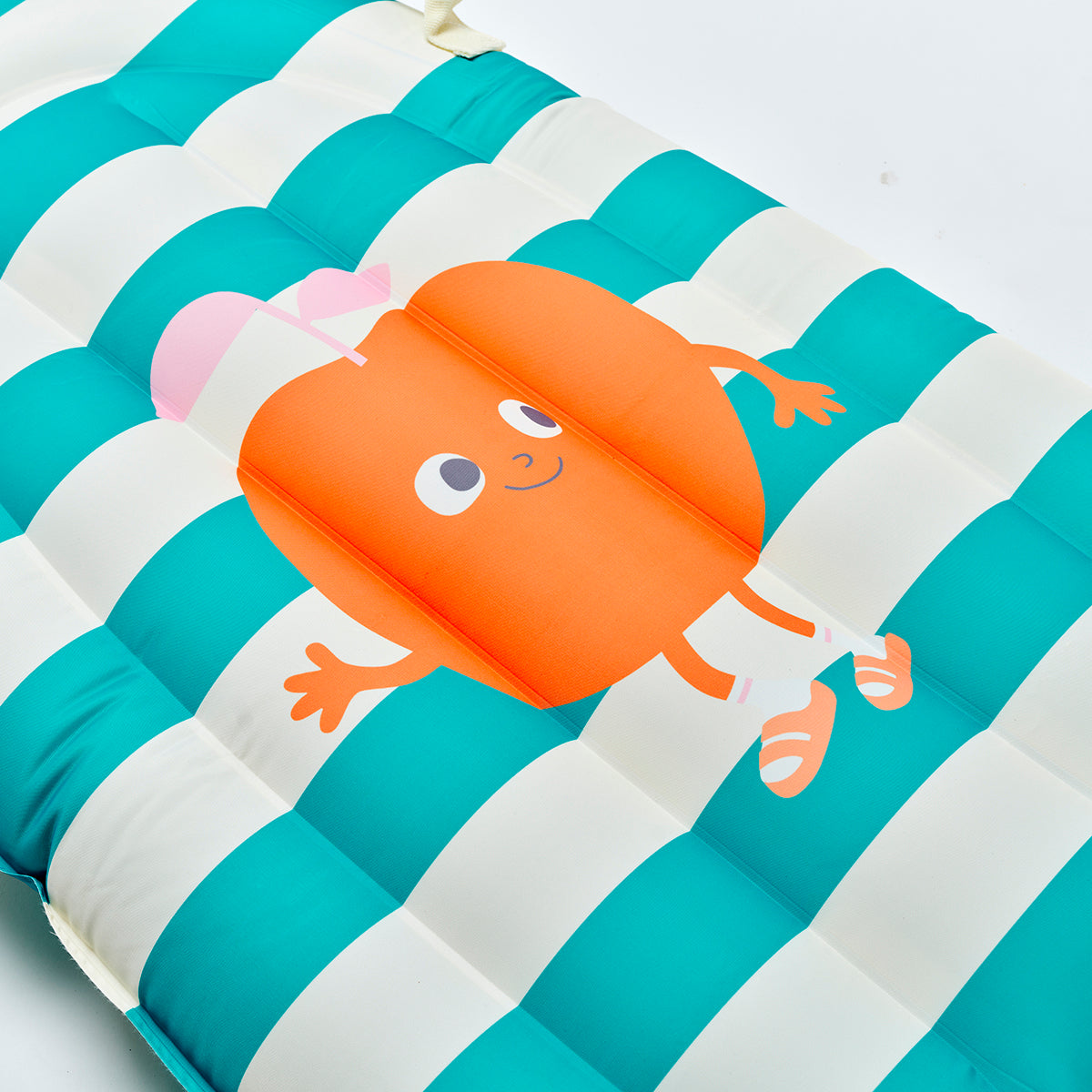 Kids Surf Mat Poppy the Peach Green Stripe