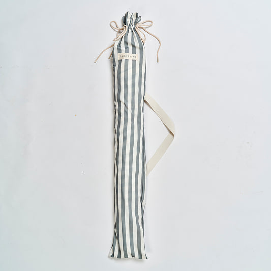 Luxe Beach Umbrella Seagrass Stripe