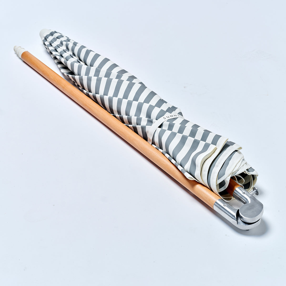Luxe Beach Umbrella Seagrass Stripe