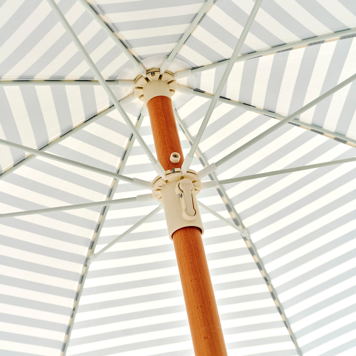 Luxe Beach Umbrella Seagrass Stripe