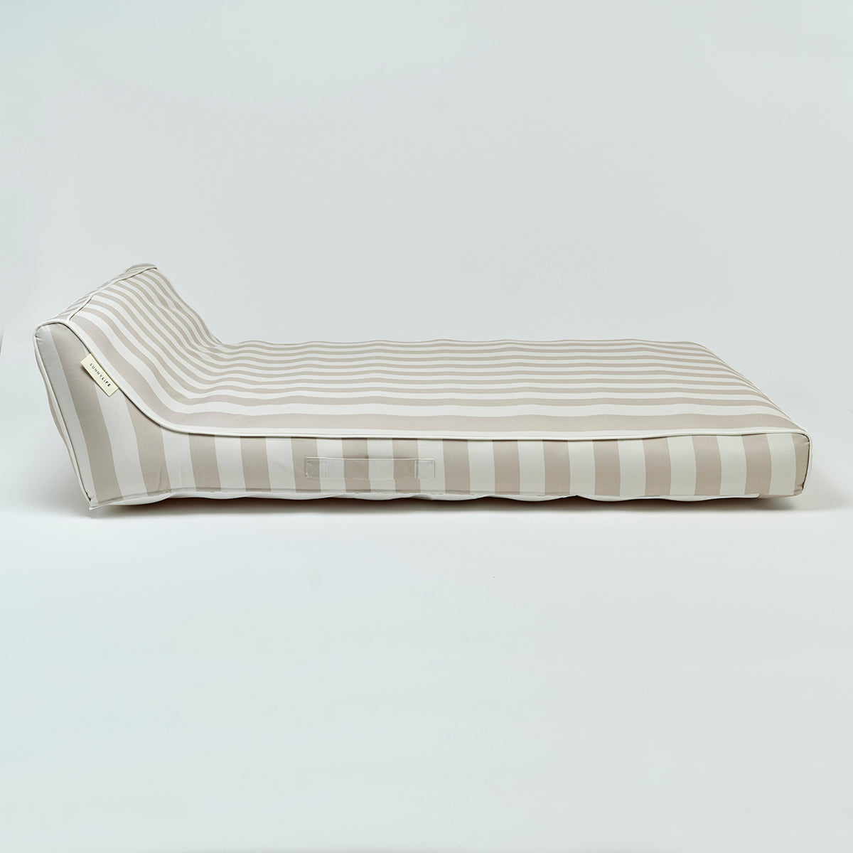 Luxe Double Lounger Oyster Stripe