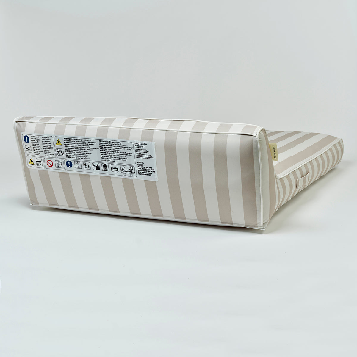 Luxe Double Lounger Oyster Stripe