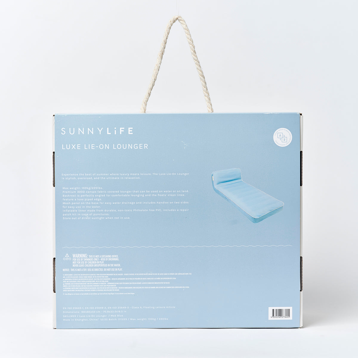 Luxe Lounger La Mer Med Blue