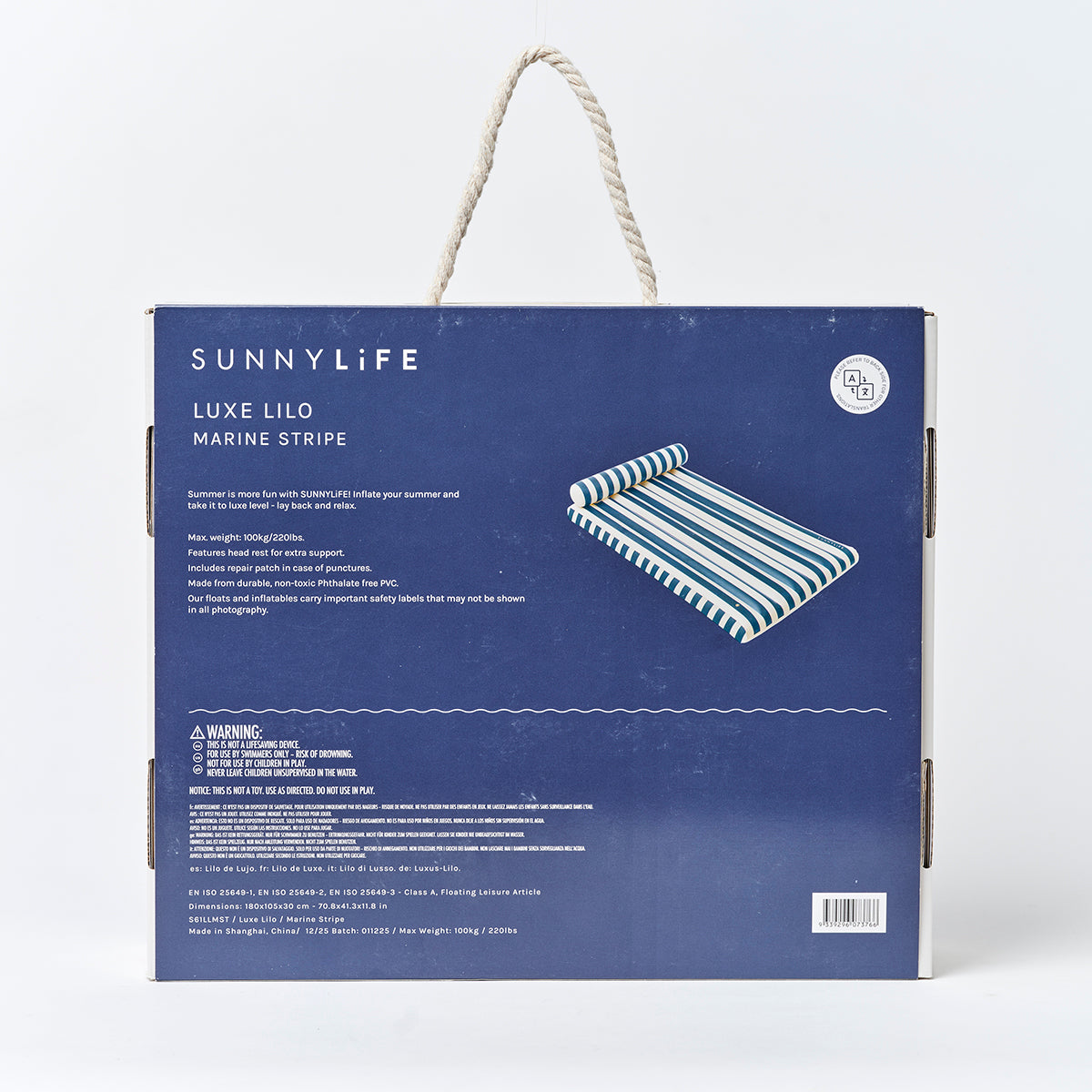 Luxe Lilo  Marine Stripe