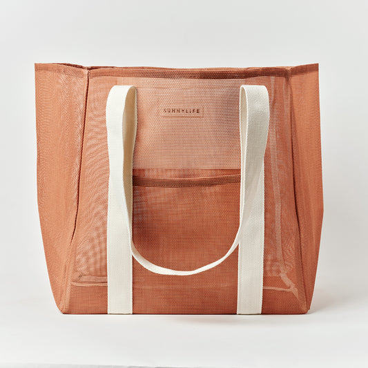 Mesh Beach Bag Tierra Clay