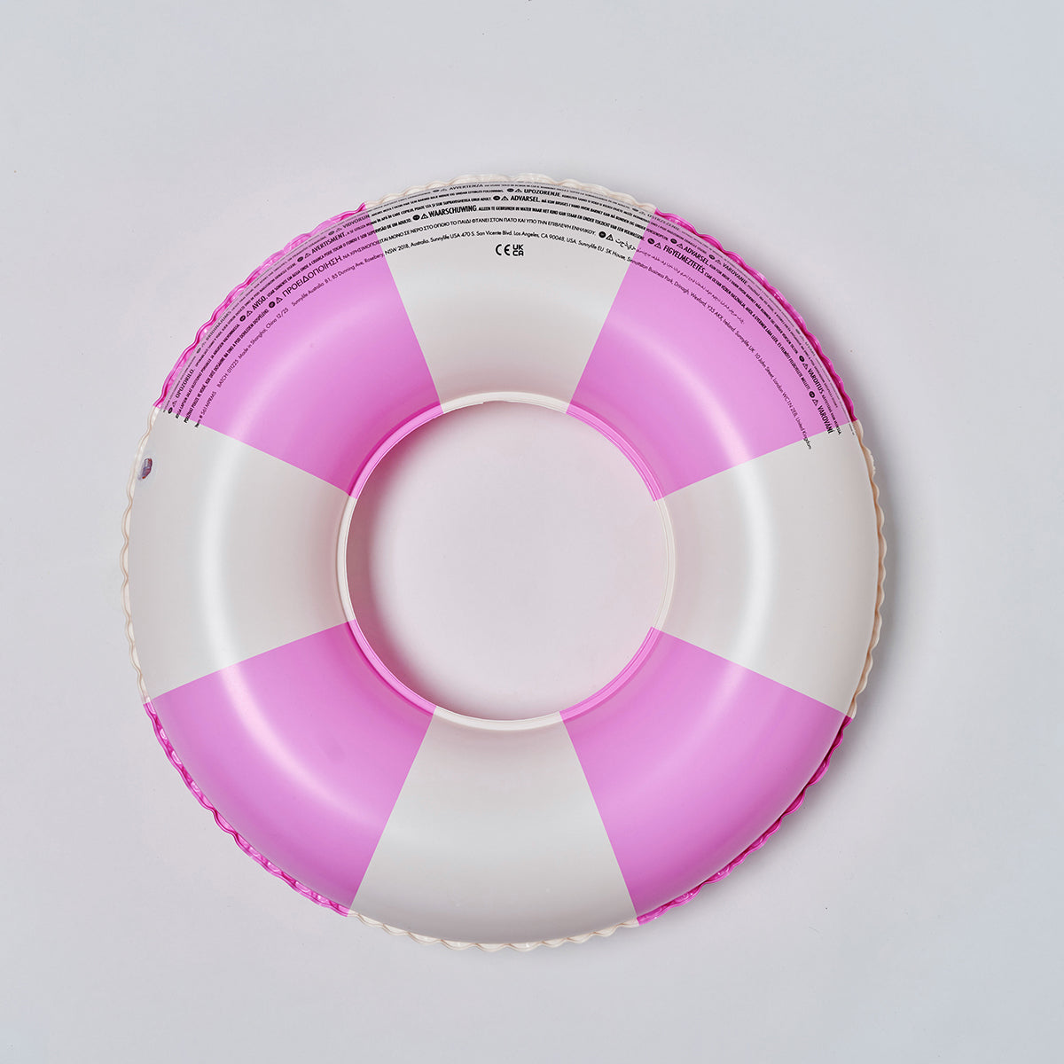 Mini Pool Ring Pool Party Magenta Stripe