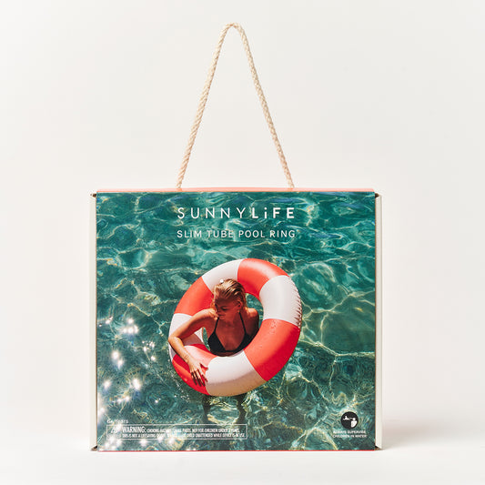Slim Tube Pool Ring Pool Party Tomato