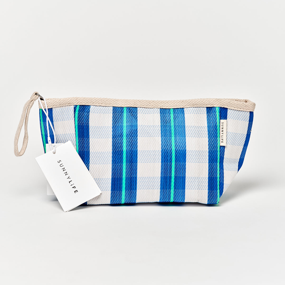 Recycled Nylon Pouch La Mer Blue Neon