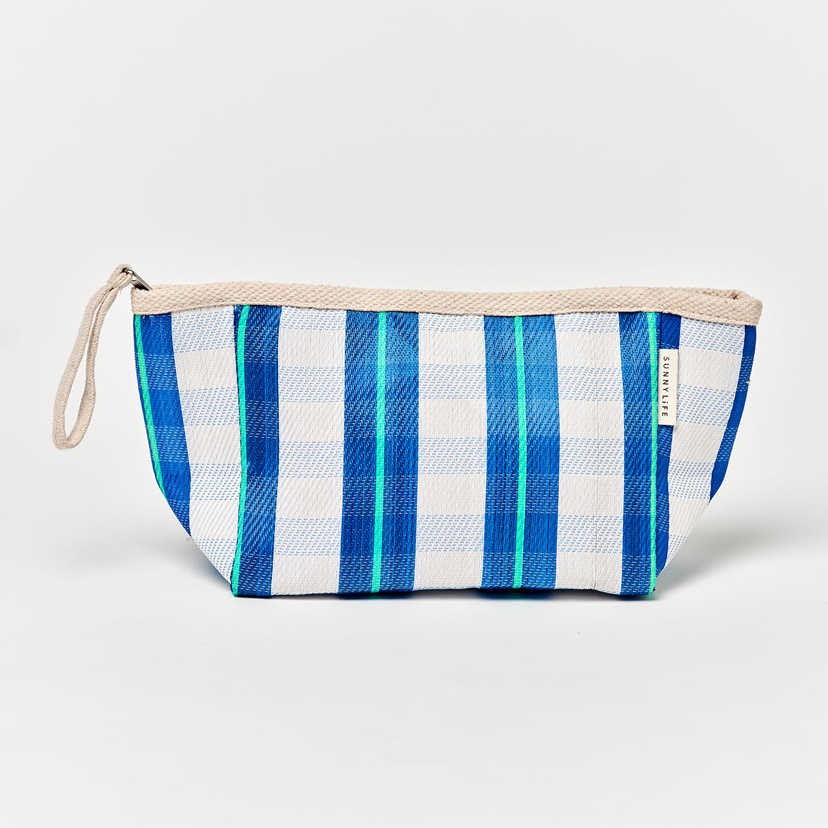 Recycled Nylon Pouch La Mer Blue Neon