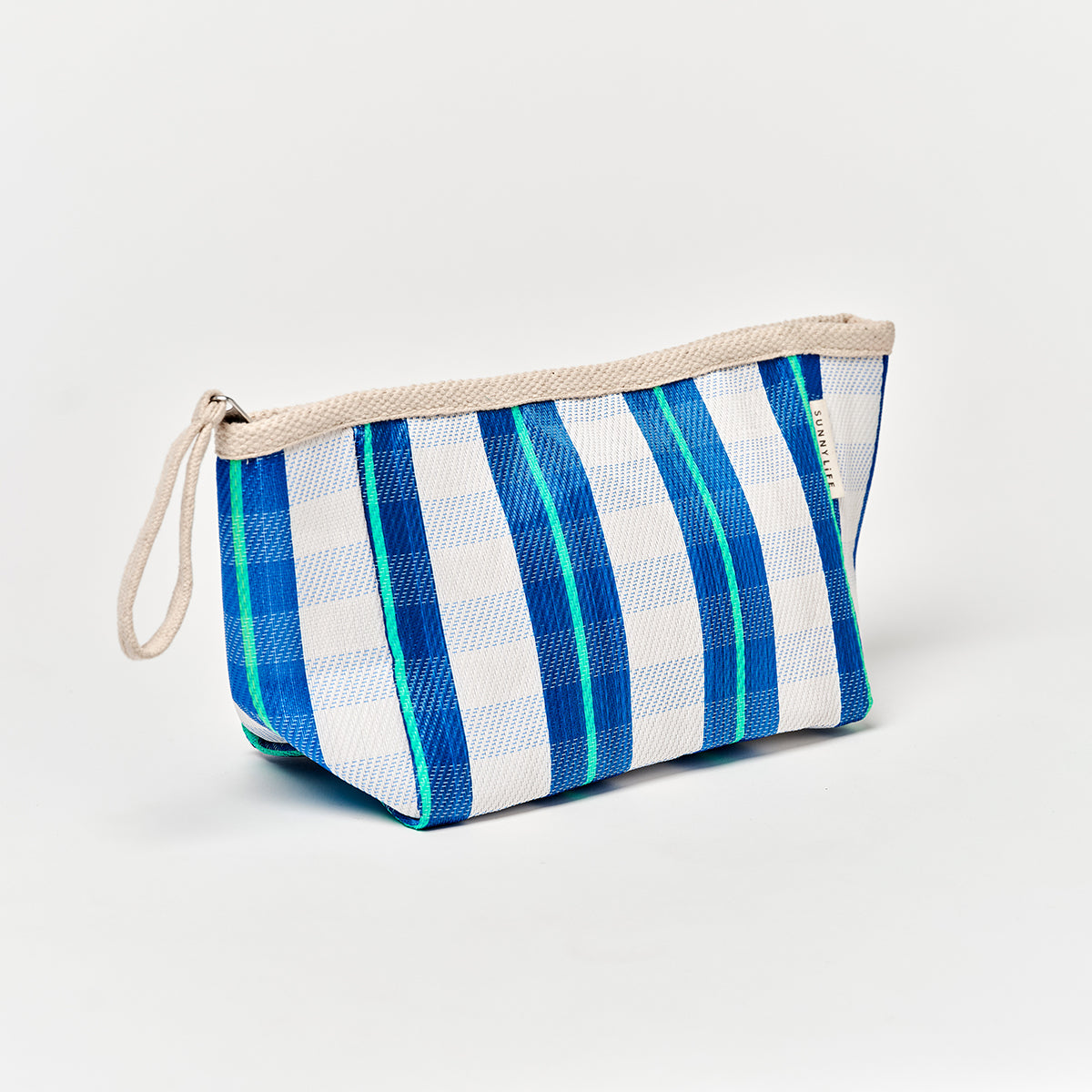 Recycled Nylon Pouch La Mer Blue Neon
