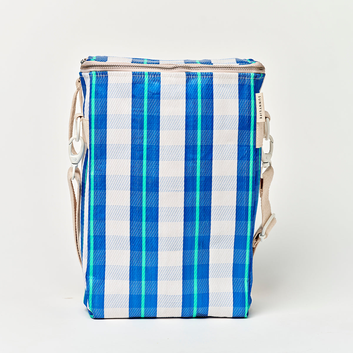 Recycled Nylon Drinks Cooler Bag La Mer Blue Neon