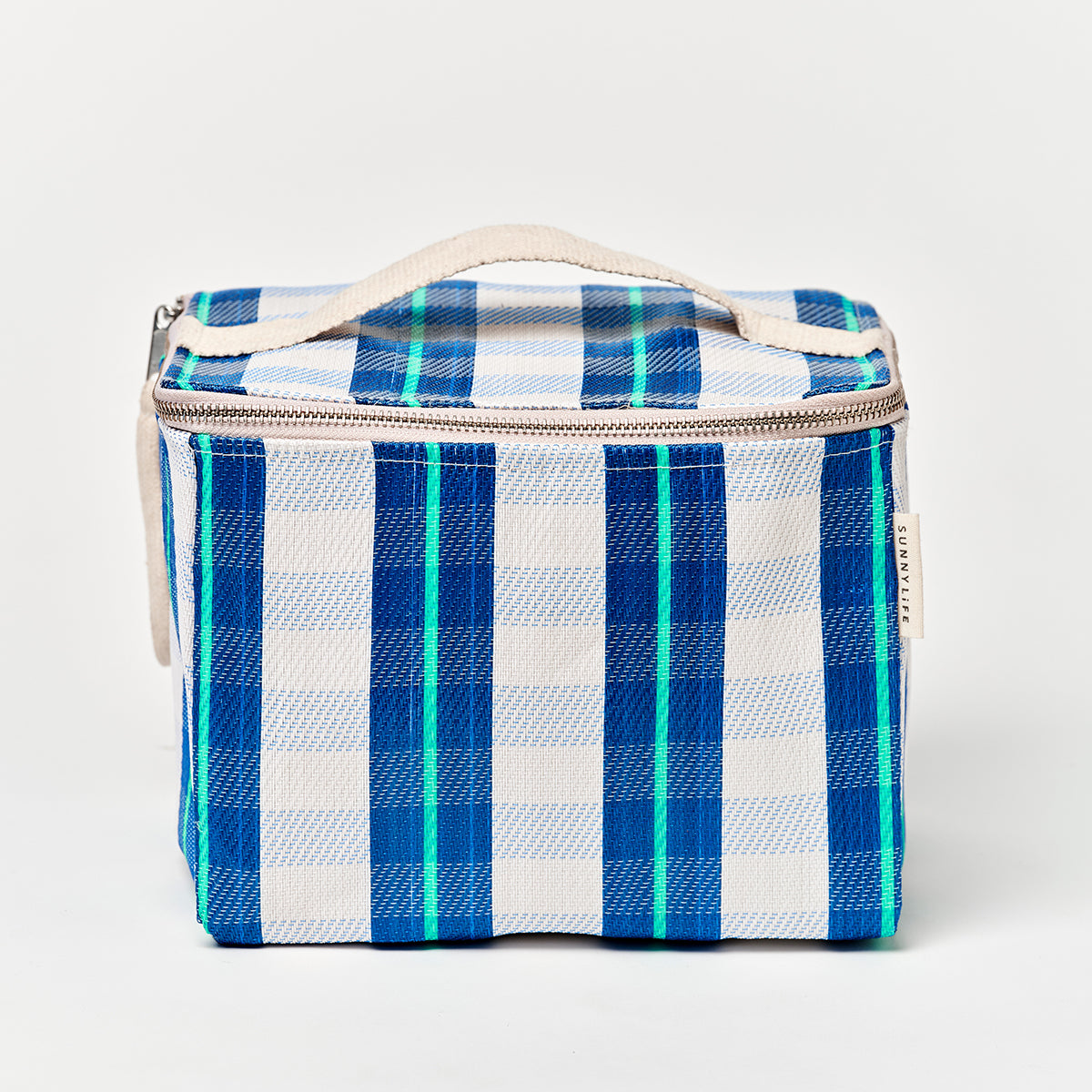 Recycled Nylon Lunch Cooler Bag La Mer Blue Neon
