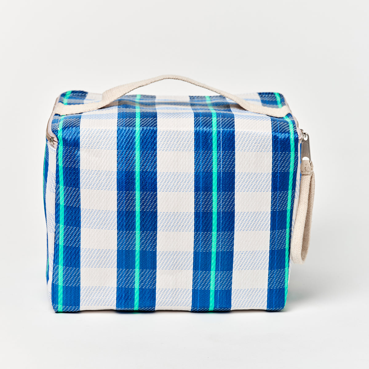 Recycled Nylon Lunch Cooler Bag La Mer Blue Neon