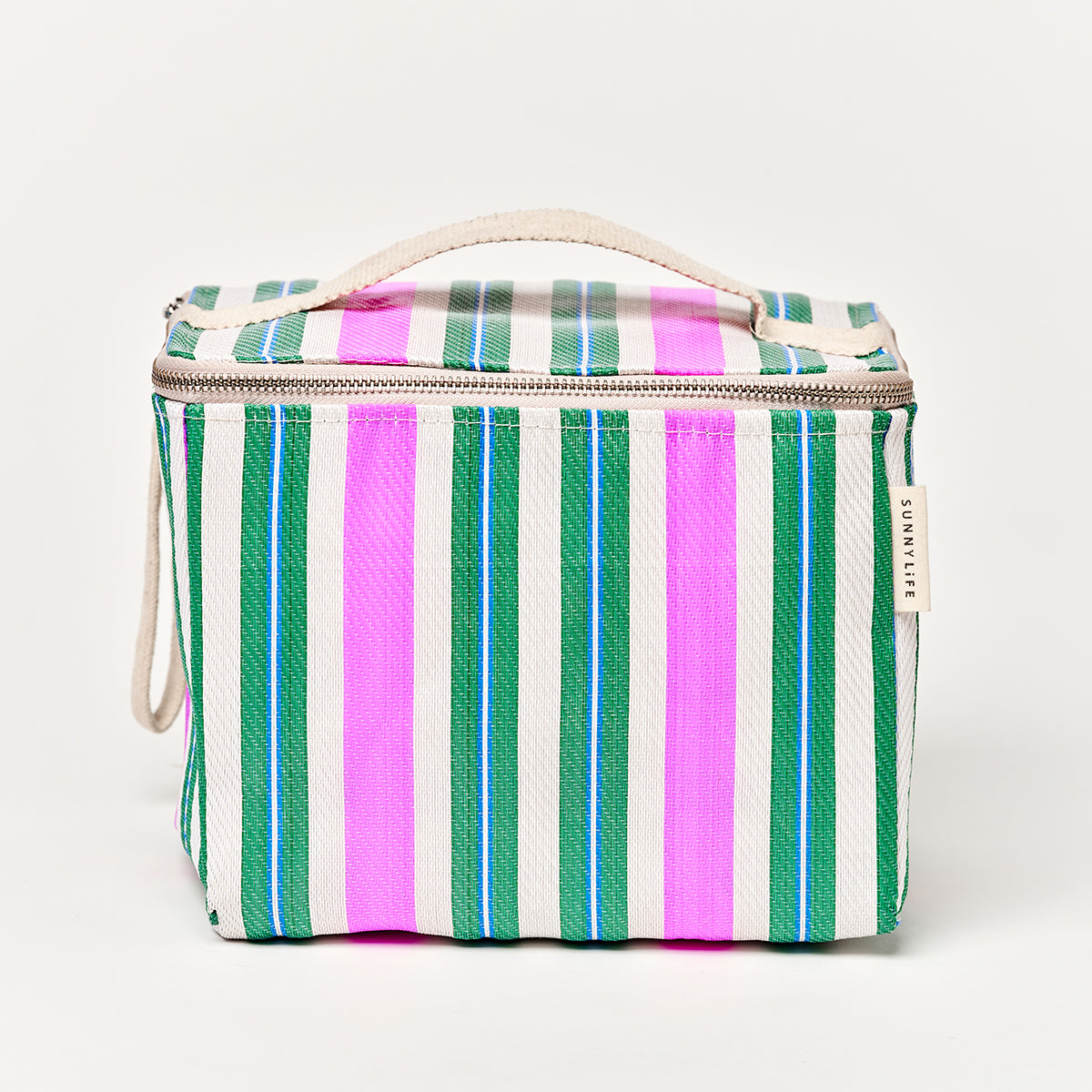 Recycled Nylon Lunch Cooler Bag Seagrass Green Multi