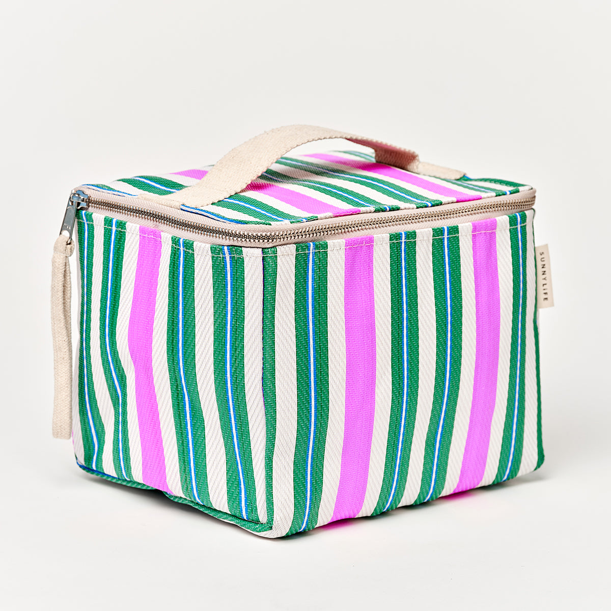 Recycled Nylon Lunch Cooler Bag Seagrass Green Multi