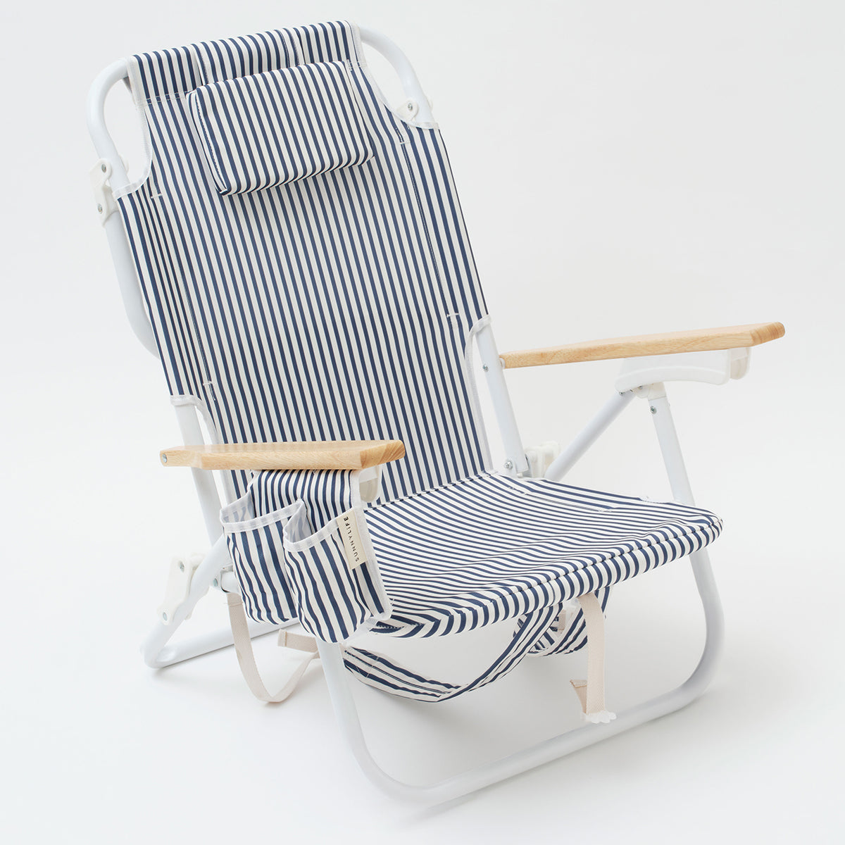 Strandstuhl Luxe Coastal Blue