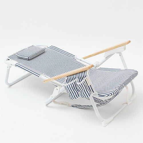 Strandstuhl Luxe Coastal Blue
