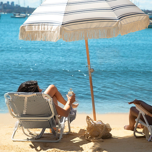 Strandstuhl Luxe Coastal Blue