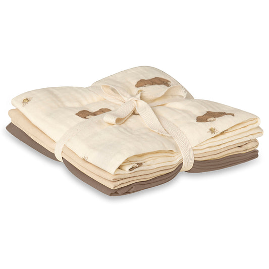 Bora Swaddle Muslin 3er Set Bären und Bienen