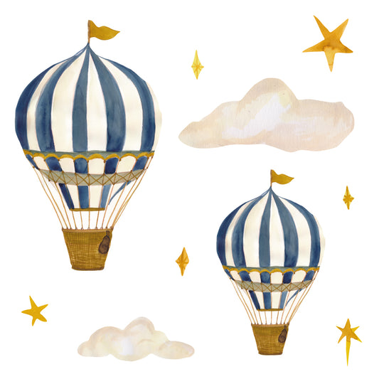 Wandsticker dreamy balloons Blau