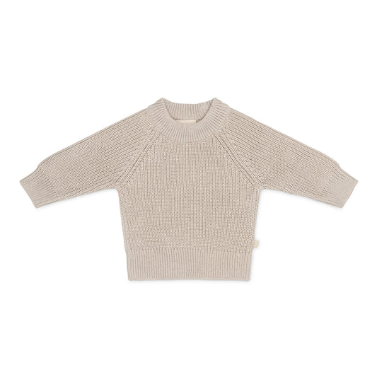 Strick Pullover Grau Melange