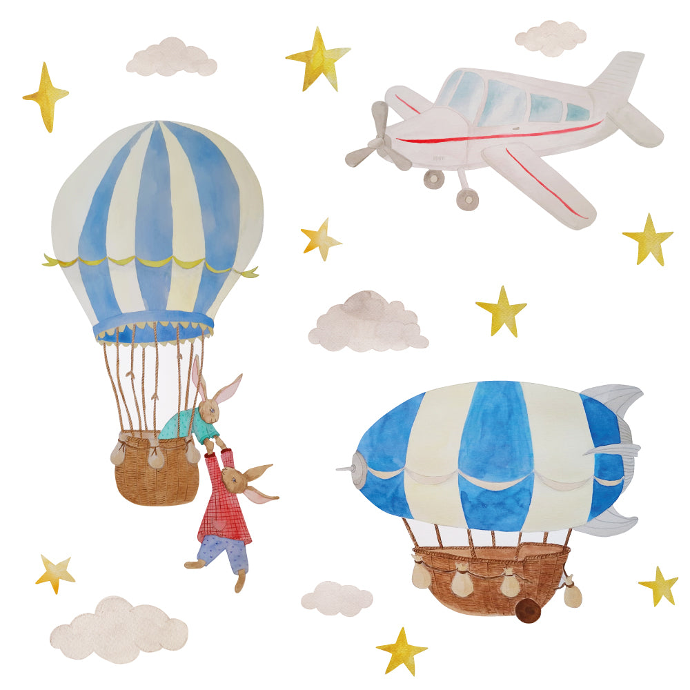 Wandsticker flying adventures